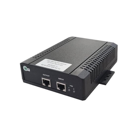 Tycon Systems 100-240VAC Input, 56V 802.3bt 4Pair Gigabit PoE Injector, 90W, with US Power Cord TP-POE-56GD-BT